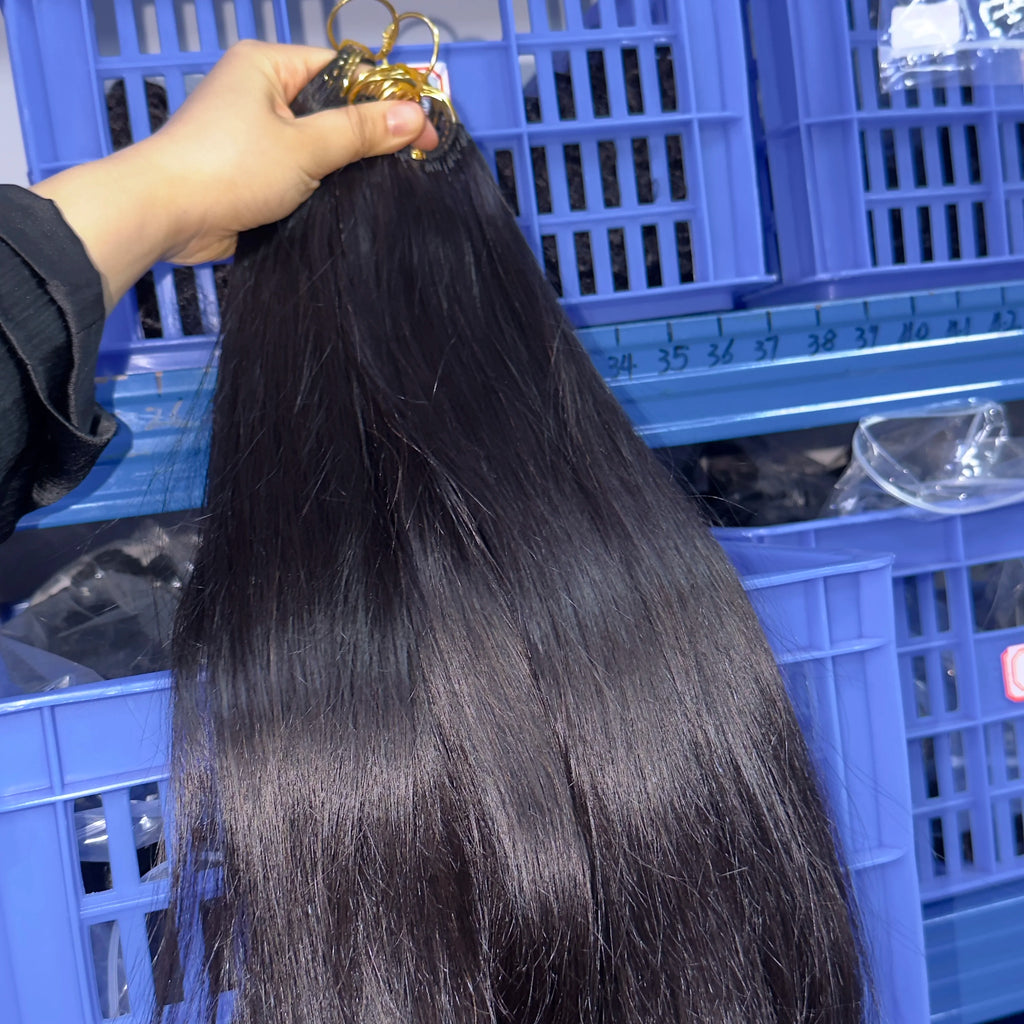 Raw Crochet Hair Unprocessed Indian Virgin Remy Hair Extension Feathering Tip Crochet Braiding Natural 100% Human Hair Bundle