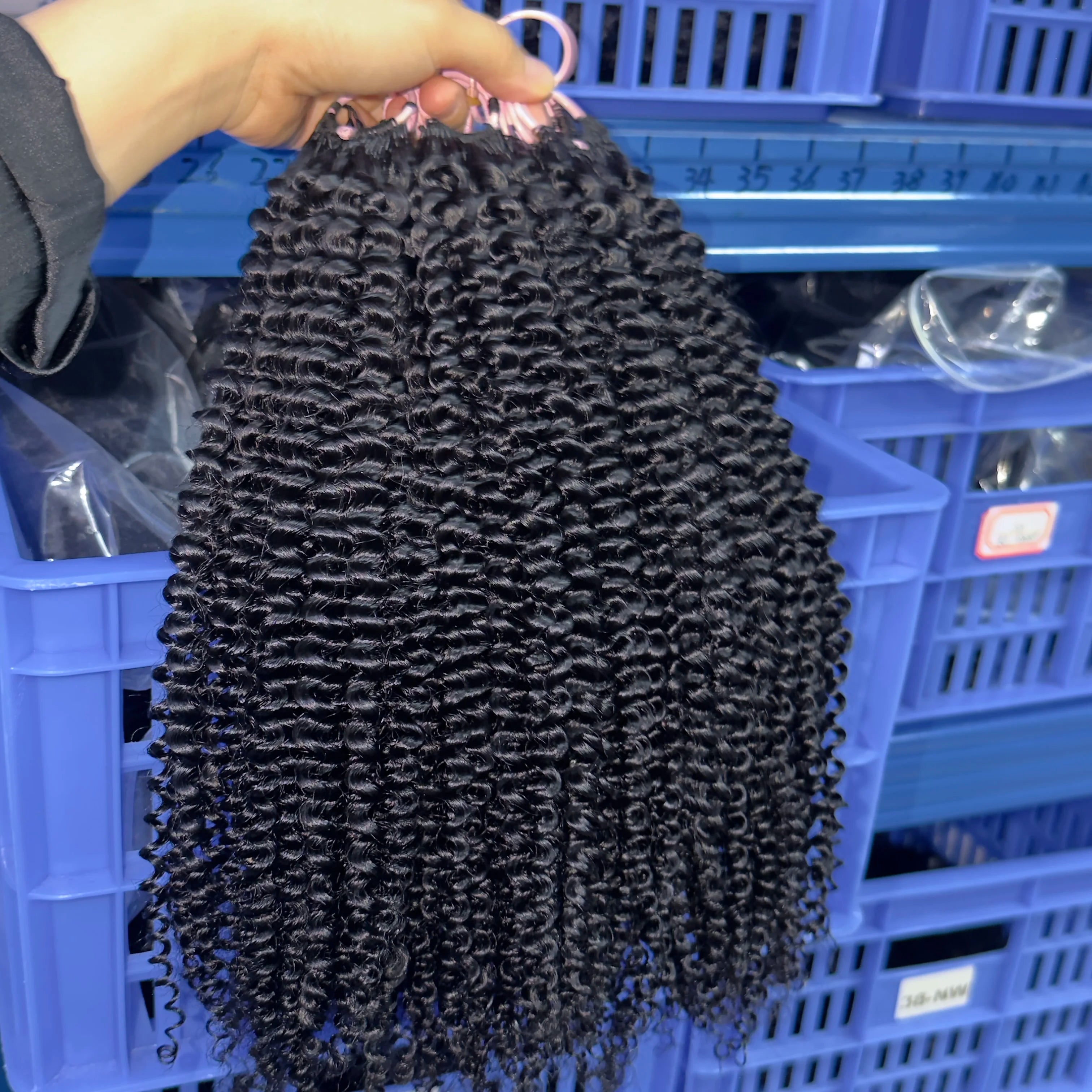 Raw Crochet Hair Unprocessed Indian Virgin Remy Hair Extension Feathering Tip Crochet Braiding Natural 100% Human Hair Bundle
