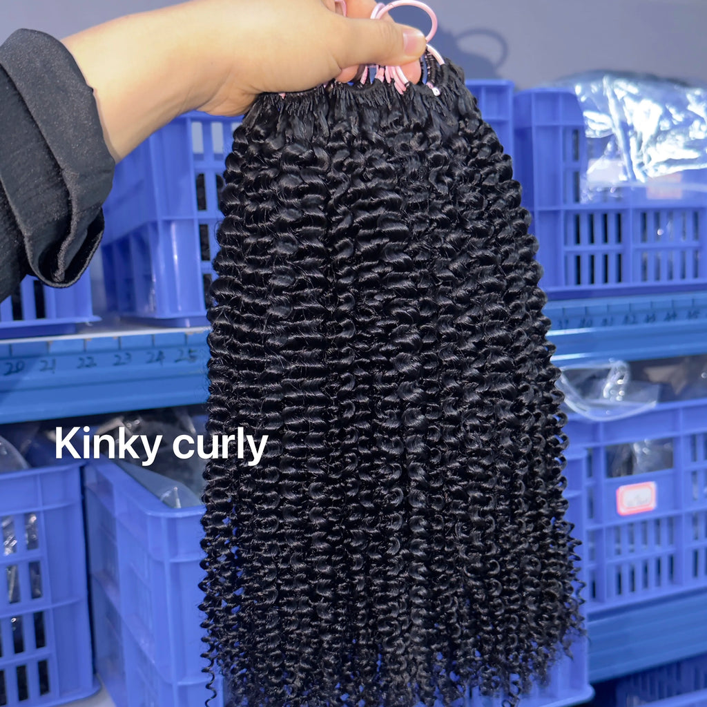 Raw Crochet Hair Unprocessed Indian Virgin Remy Hair Extension Feathering Tip Crochet Braiding Natural 100% Human Hair Bundle