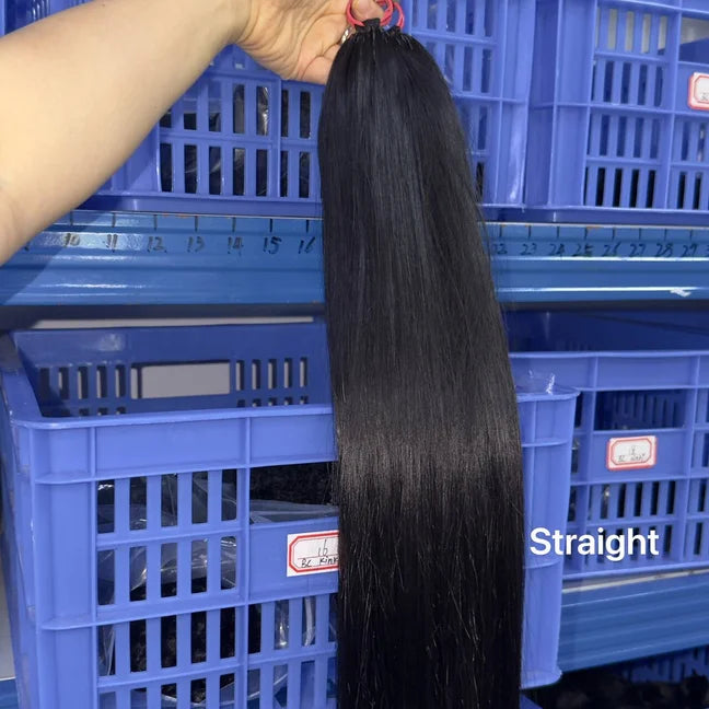 Raw Crochet Hair Unprocessed Indian Virgin Remy Hair Extension Feathering Tip Crochet Braiding Natural 100% Human Hair Bundle