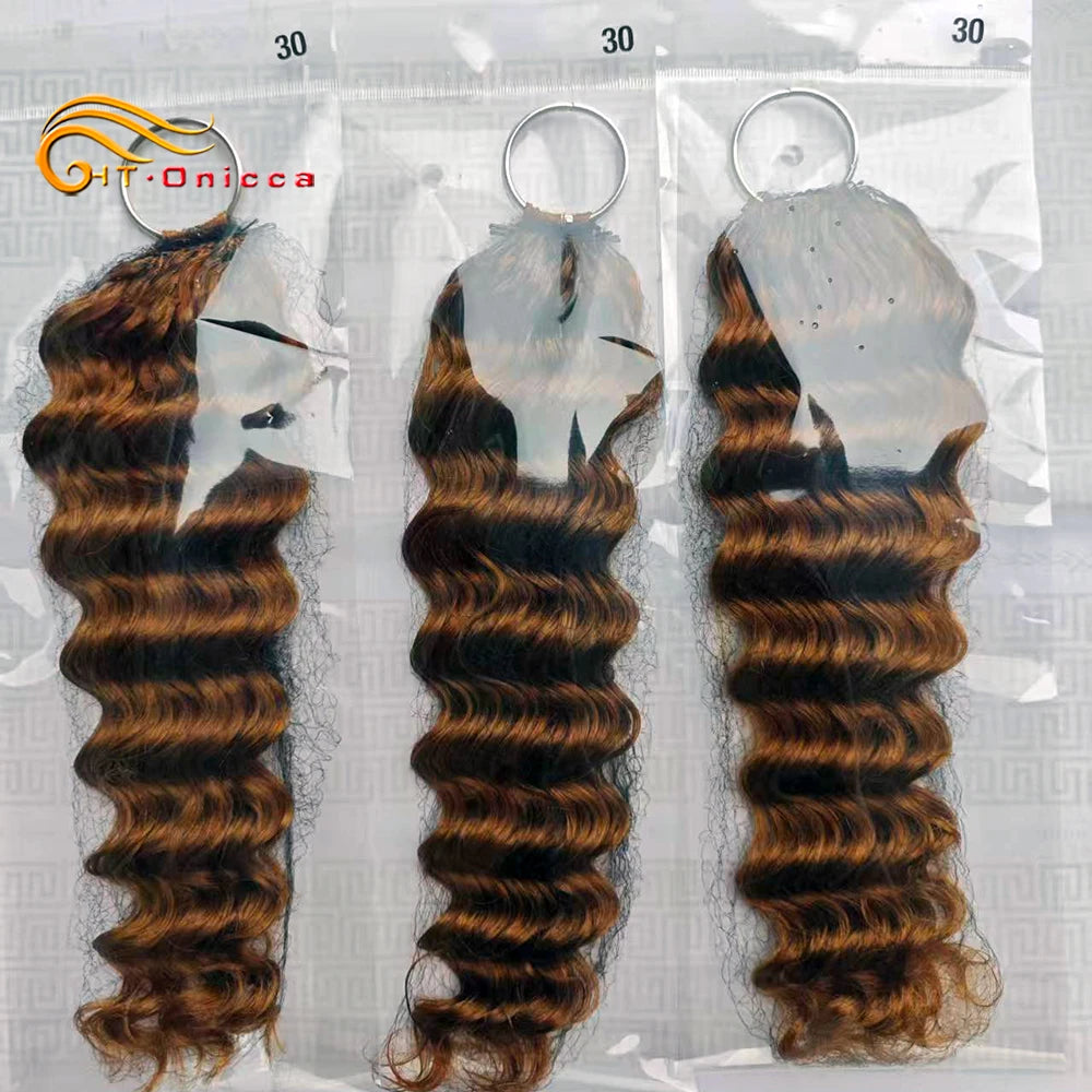 613 Feather Crochet Braids Boho Human Hair For Braiding Deep Wave Pre-Separated Miracle Knots Crochet 100% Human Hair Extensions