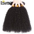 Natural Raw Human Hair Bundles 1/3/4 Kinky Curly Bundles Peruvian Human Hair Weave Bundles 8”-30" Kinky Curly Hair Extensions