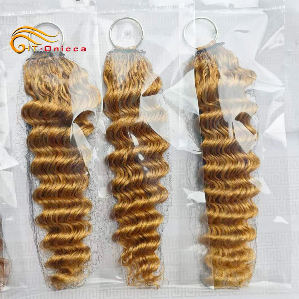 613 Feather Crochet Braids Boho Human Hair For Braiding Deep Wave Pre-Separated Miracle Knots Crochet 100% Human Hair Extensions