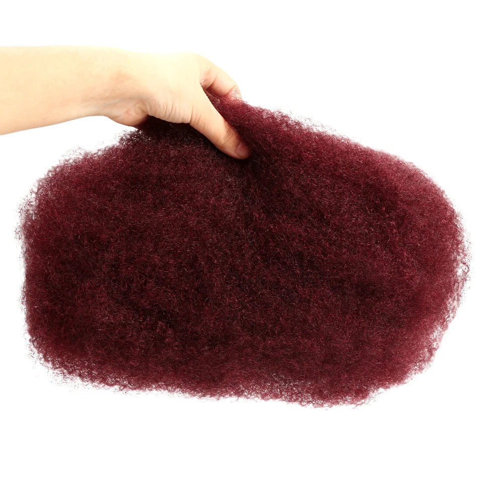 27 Blonde  QVR Afro Kinky Bulk Hair No Attachment For Man Afro Curly Bulk Human Hair Remy Dreadlock Natural Color Braids Hair