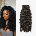 Sleek BURMESE CURLY Human Hair Bundles For Women 30 Inch Natural Black Single Bundles Burmese Curly Bundles Human Hair