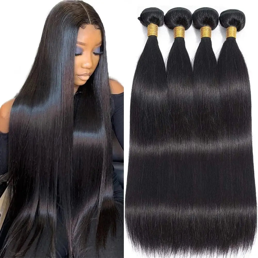 Straight Human Hair Bundles Remy Raw Virgin Jupade Human Hair Straight Bundles And Weaves Natural Black Hair Bundles Extensions