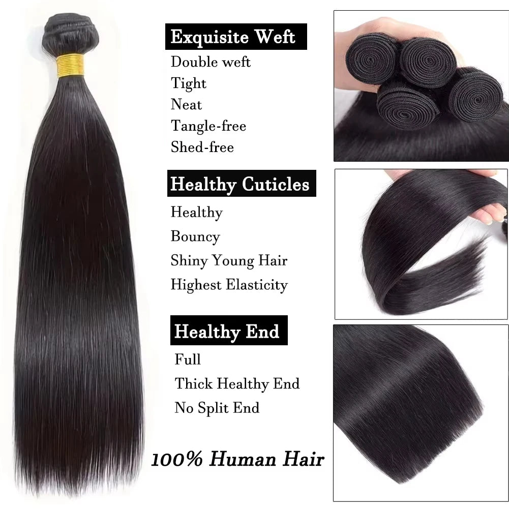 Straight Human Hair Bundles Remy Raw Virgin Jupade Human Hair Straight Bundles And Weaves Natural Black Hair Bundles Extensions