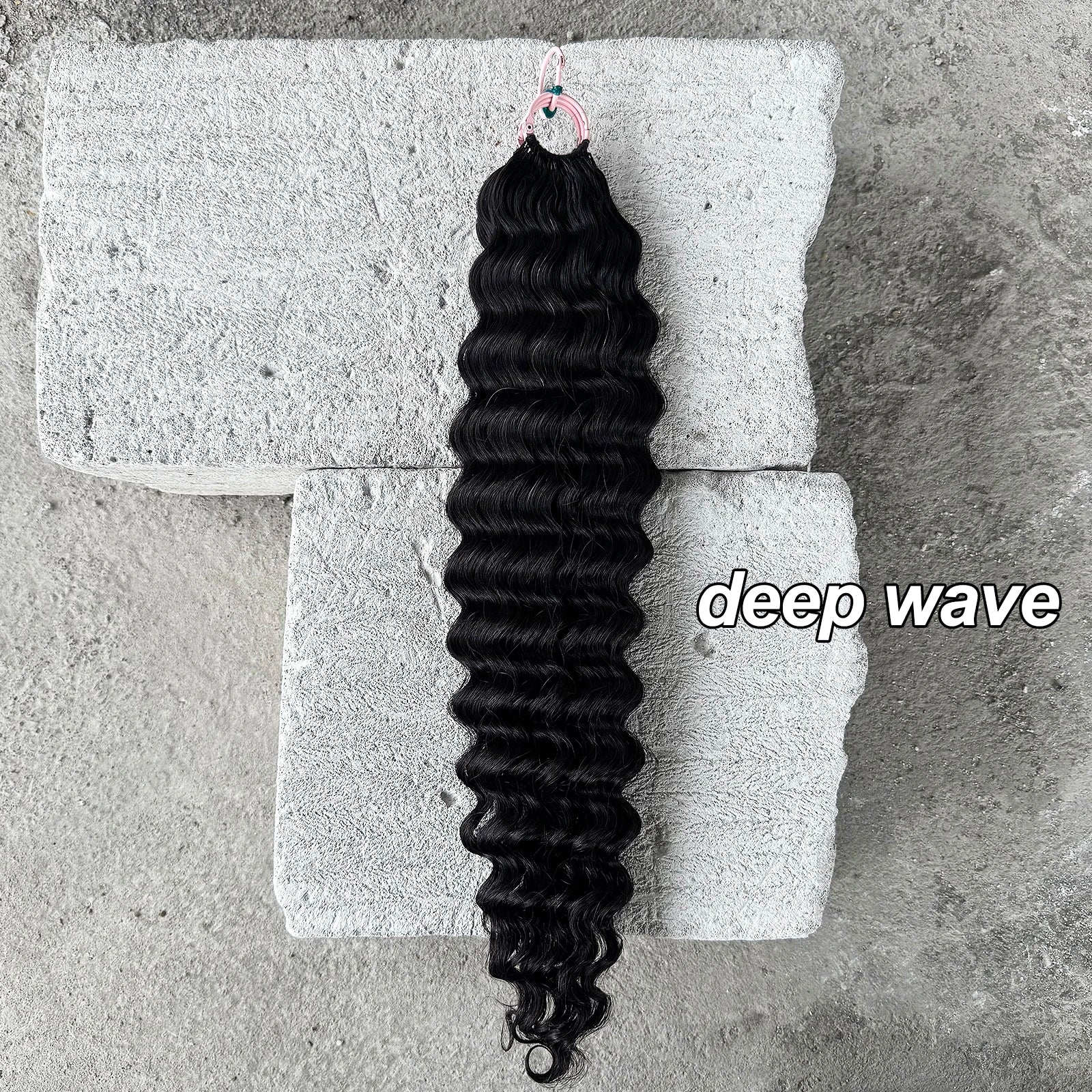 Feather Crochet Human Hair Pre-Separated Curly Bulk Hair for Braiding Human Hair Knotless Crochet Hair Extensions 14-18inch