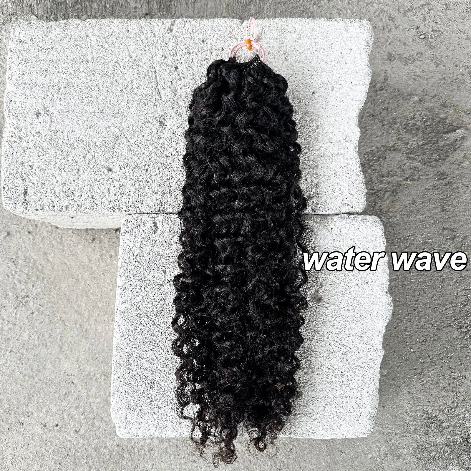 Feather Crochet Human Hair Pre-Separated Curly Bulk Hair for Braiding Human Hair Knotless Crochet Hair Extensions 14-18inch