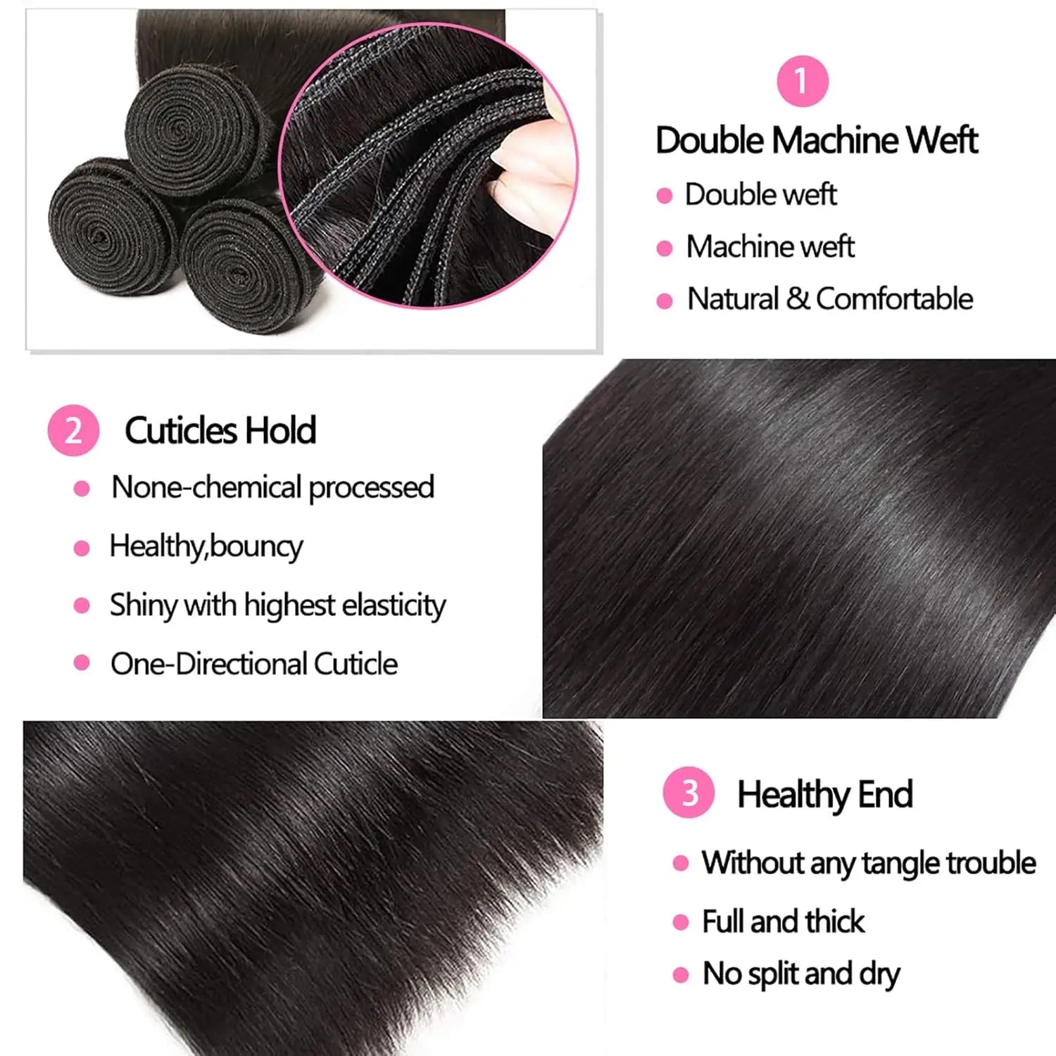 Human Hair Bundles with Closure 12A Straight Bundles Human Hair With Closure 100% Unprocessed Burmese Virgin Raw Hair Bundles